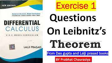 6. Differential calculus || For B.A/B.Sc  part 1 || Solution of Ex - 1 || By prabhat chaurasiya
