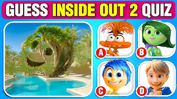 Guess the INSIDE OUT 2 Characters by ILLUSION 😁😭😱🤢😡 Squint Your Eyes | Inside Out 2 Quiz