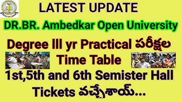 Practical Exams B.Sc IIIrd Year old batch(2016 & prior) SPELL-1//1st, 5th & 6th Semester HallTickets