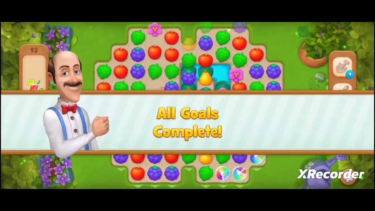 GardenScapes All Missions Levels 91-100 GardenScapes All Rewards