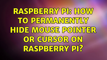 Raspberry Pi: How to permanently hide mouse pointer or cursor on Raspberry PI? (5 Solutions!!)