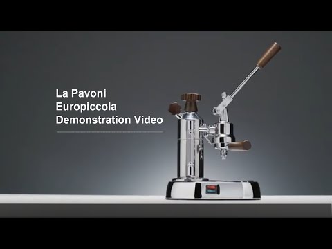 La Pavoni Europiccola lever coffee machine instructions video - How to make espresso & cappuccino.