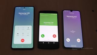 Over the Horizon Incoming call & Outgoing call at the Same time Samsung A51+A40+Fake call on Nexus 5