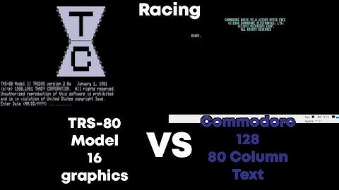 Racing a TRS-80 Model 16 emulator vs. VICE Commodore 128 80 column mode (8563 chip) [Ep 2021.001]