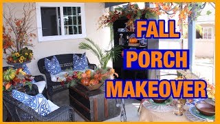 My Fall Patio Makeover \/ Tour My Patio Decorated For Autumn (2018)