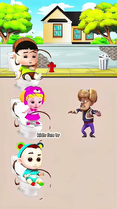 Hey don't bother us we're pooping!?🤭 #shorts #cartoon #family #comedy