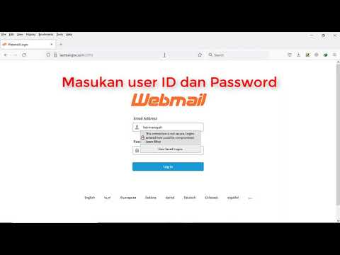 Cara masuk dan mengganti password pada webmail