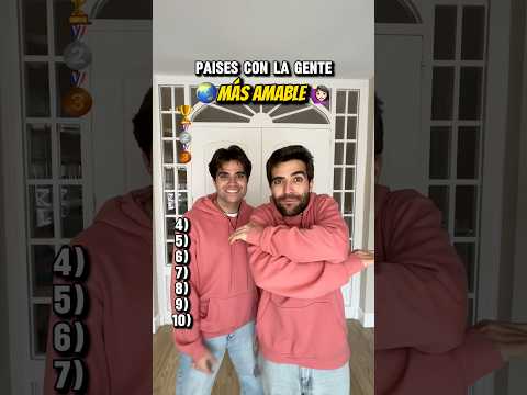 Países con la gente más amable!😊🌍 #paises