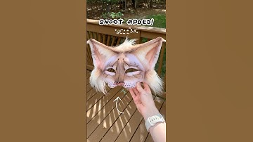 Making a cat therian mask! #therian #therianthropy #theriangear #furry #funny #quadrobics #catmask