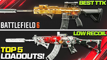 Battlefield 6: Top 5 FASTEST TTK Meta Loadouts! (BF6 Meta Guns)