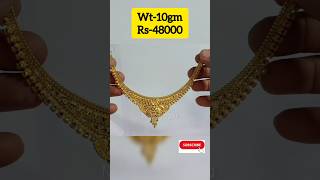 Gold Necklace Set 5 हल्के वजन में गले का हार Resimi