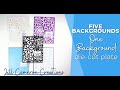 Five Backgrounds One background Die-cut plate card