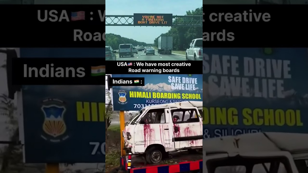 India road warning 💀 