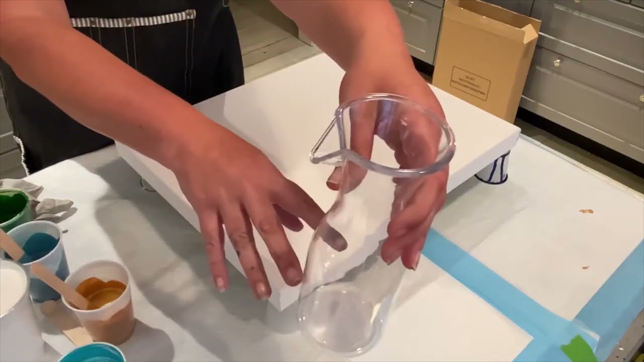 New Pouring Carafe!! Double Ring Pour - Acrylic Pour - Arteza Paints