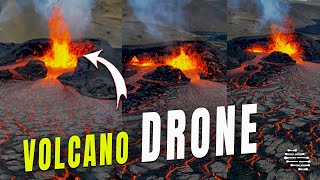 Drone Managed to Stay Close to a Volcano as It Erupts