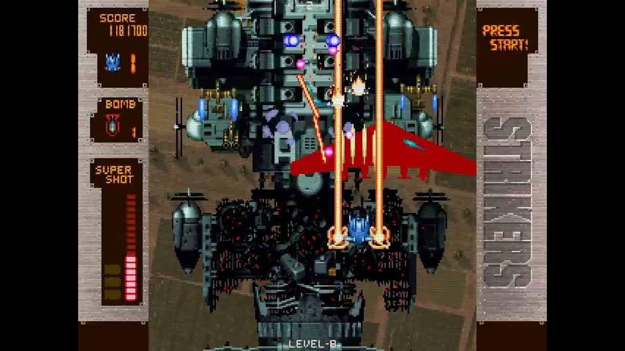 Strikers 1945 Plus Level 8 Matando a Saudade, Partida Ordinaria,, controle Injogavel kkkkk