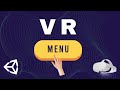 Unity VR Development for Oculus Quest: Main Menu