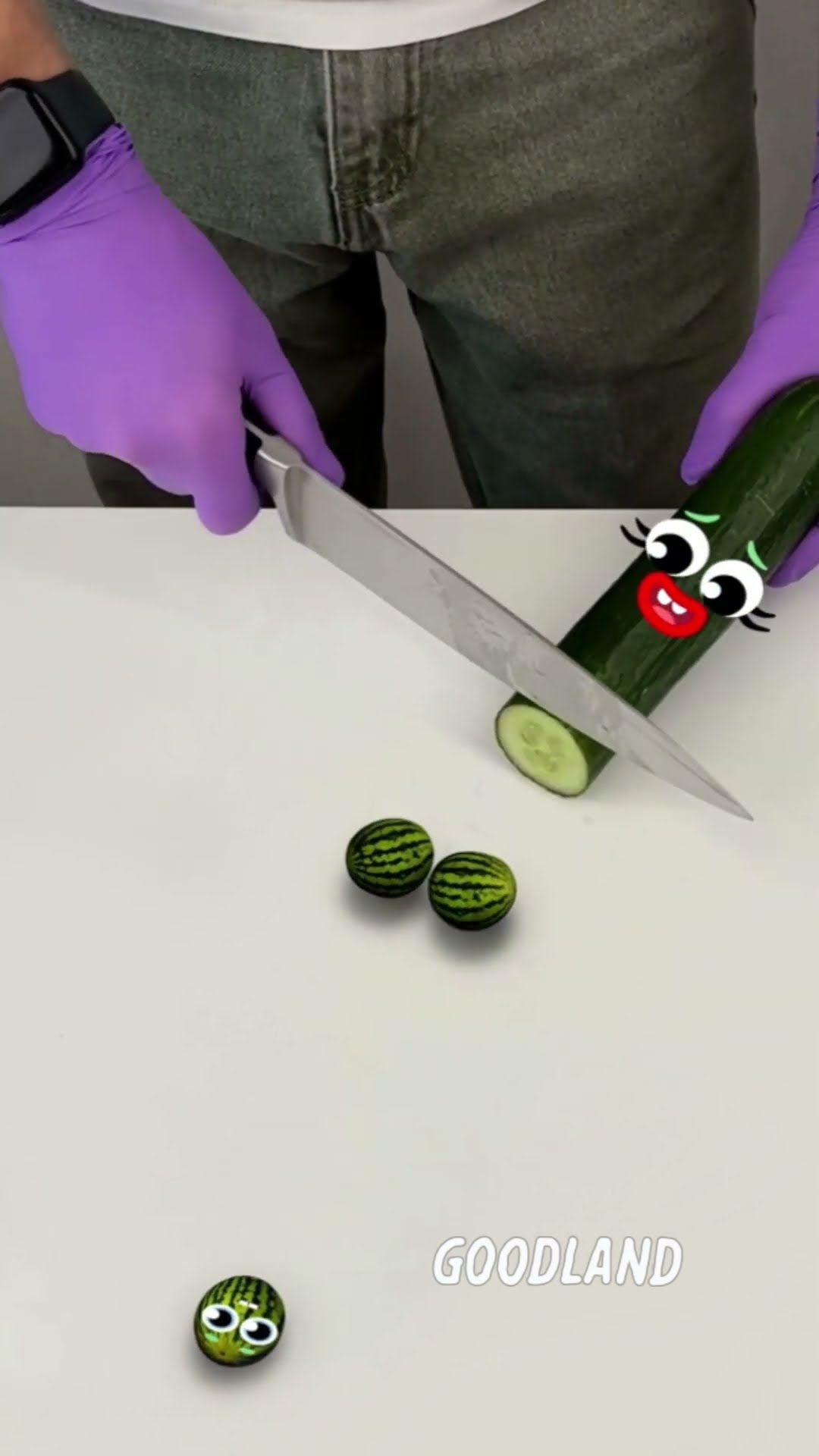 Goodland | Cucumber gets cut into watermelons ? #doodles #animation #cartoon #GOODLAND