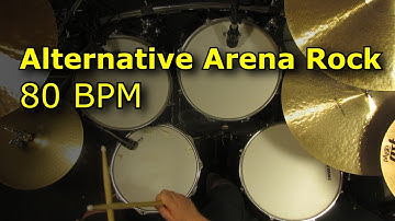 Alternative Arena Rock Drum Beat 80 BPM