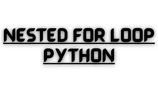 Nested For loop in python-Print Tables in python-How does a nested for loop work in python in Hindi