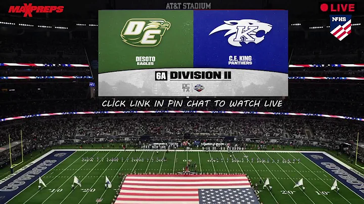DeSoto vs King - High School Football Champinship 2025 🔴 Live HD | UIL Texas 6A D2