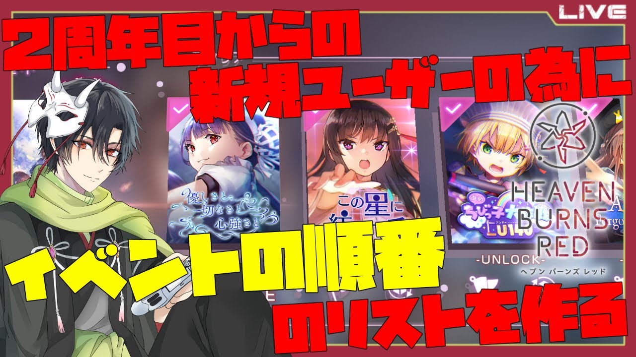 ヘブバン】新規ユーザーさんの為に遊んだ方がいいイベントの順番を決め