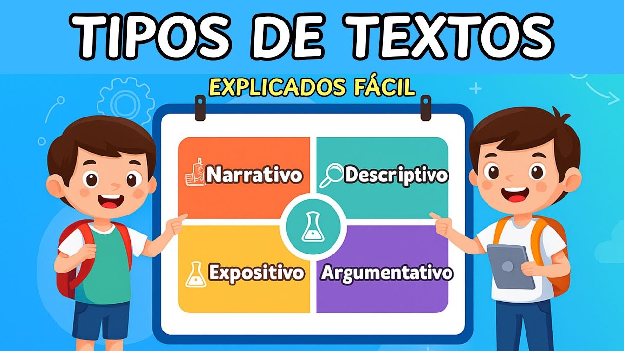 Tipos de textos 📚 Explicados fácil para primaria y secundaria 🚀