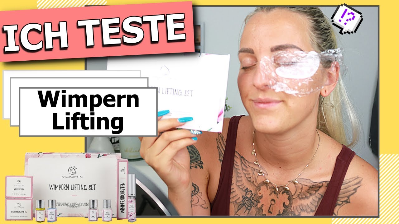 Wimpernlifting Live Test Review Youtube