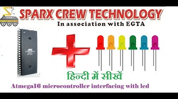 LED Interfacing with ATmega16