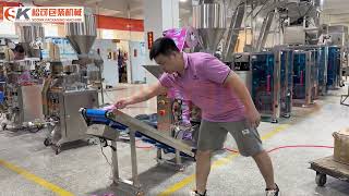 Automatic Washing Powder Packing Machine Running in Factory #washingpowderpackingmachine