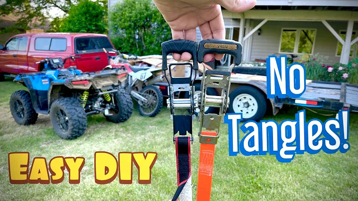 How to use Ratchet Straps EASY and No TANGLES!!!