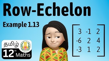 Example 1.13 | Applications of Matrices and Determinants | class -12 | Equal to | Tamil