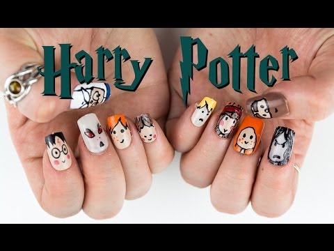 Harry Potter Characters Nail Art Tutorial