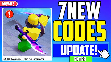 *SECRET UPDATE!* | Weapon fighting simulator CODES 2025 (ROBLOX weapon fighting simulator)Part 1377