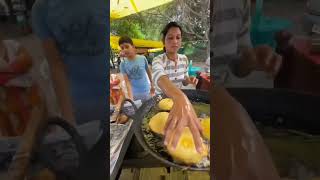 Hands in Boiling Hot Oil 🔥 Indian Woman Fries Steet Food With Bare Hands | #ytshortsindia #shorts