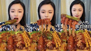 Download Lagu ASMR CHINESE MUKBANG FOOD EATING SHOW || OCTOPUS, ENOKI MUSHROOM, NODDLES || Jailong Eat99 MP3