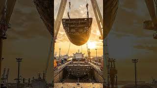🚢 Mega Ship Building Constraction #construction #megaprojects #engineering #beforeafter #automotion