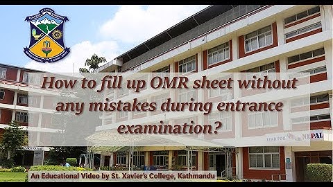 How to fill an OMR Sheet?