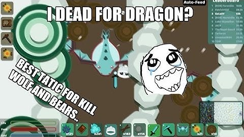 BEST TACTICS FOR KILLING SNOW WOLVES AND BEARS AND MAKING A SCARF - STARVE.IO