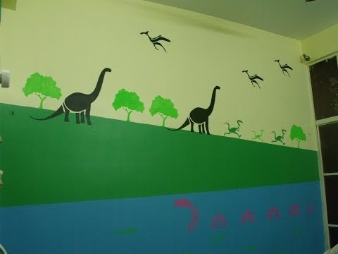 How to Apply Asian Paints Kids Glow Theme Dinosaur (Jurassica) Video