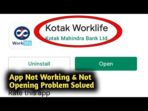 Fix Kotak WorkLife App Not Working and Not Opening Problem Solved