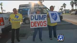 DeVos visit protests