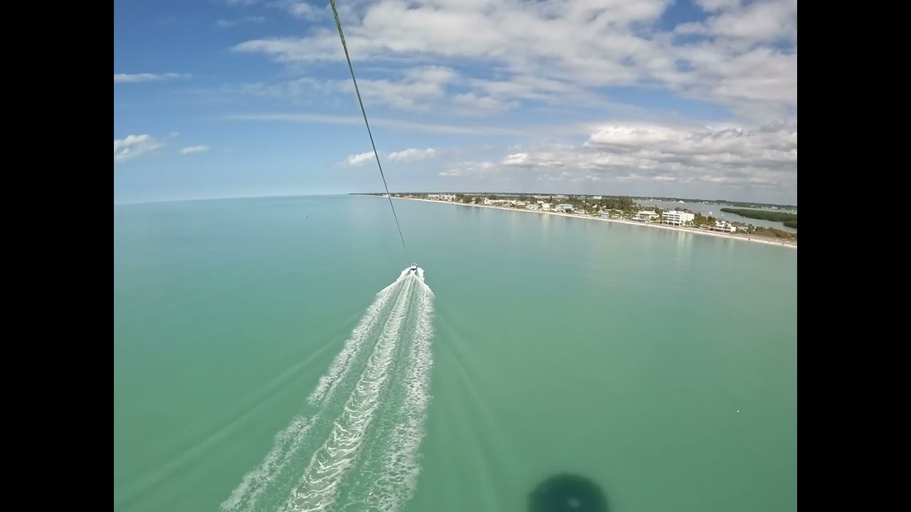 PARASAILING IN ENGLEWOOD FLORIDA! STUMP PASS