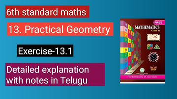 6th standard maths/12th chapter Practical Geometry/Exercise 13.1@shilpareddy8738