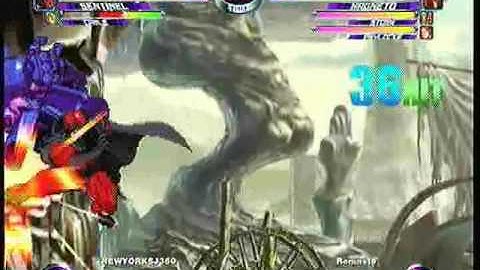 MvC2 Online (360): Josh 360 (Row) vs Brett (MSP) 6 .:1.5.10:.