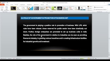 F. Y. B. Com | Commerce- I |Unit- 3 | Govt. Scheme - Business unit promotion