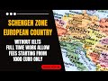Schengen zone european country  without ielts  full time work  fees starting from 1000 euro