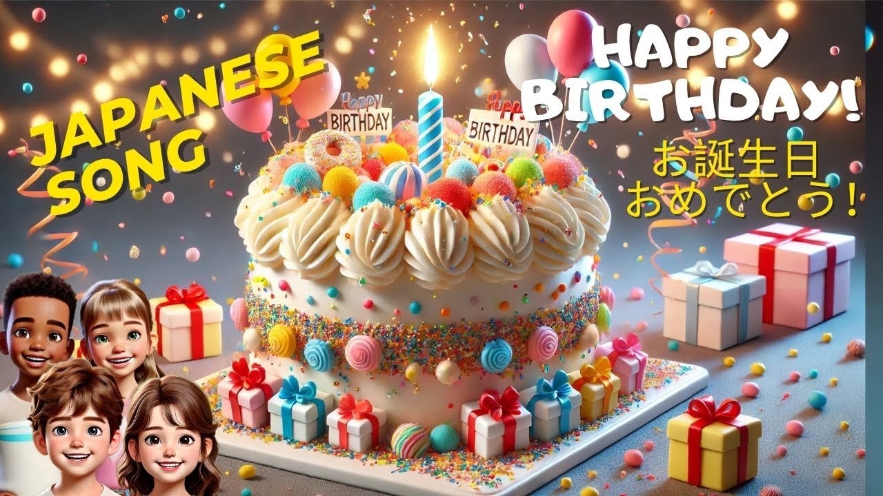 お誕生日おめでとう 🎵 🎂「お誕生日 おめでとう！」🥳 Happy birthday! (Japanese version