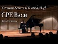 CPE Bach: Keyboard Sonata in G minor, H.47 | Anna Tsybuleva
