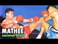 Mathee jadeepitak  southpaw legend   highlights  muay thai golden era